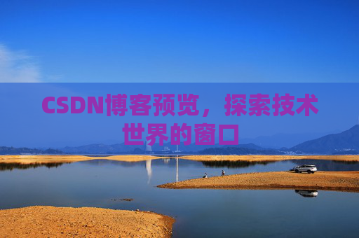 CSDN博客预览,探索技术世界的窗口